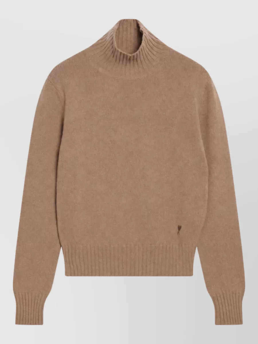 Ami Paris Cashmere turtleneck jumper