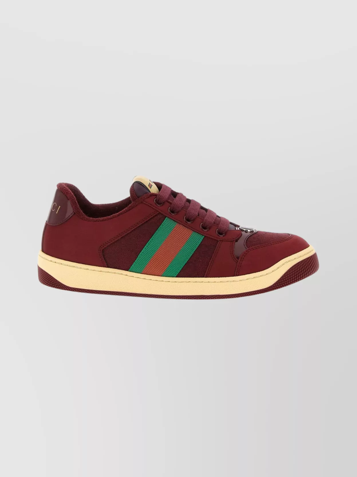 Gucci Sneakers With Round Toe And Contrast Sole In Multi