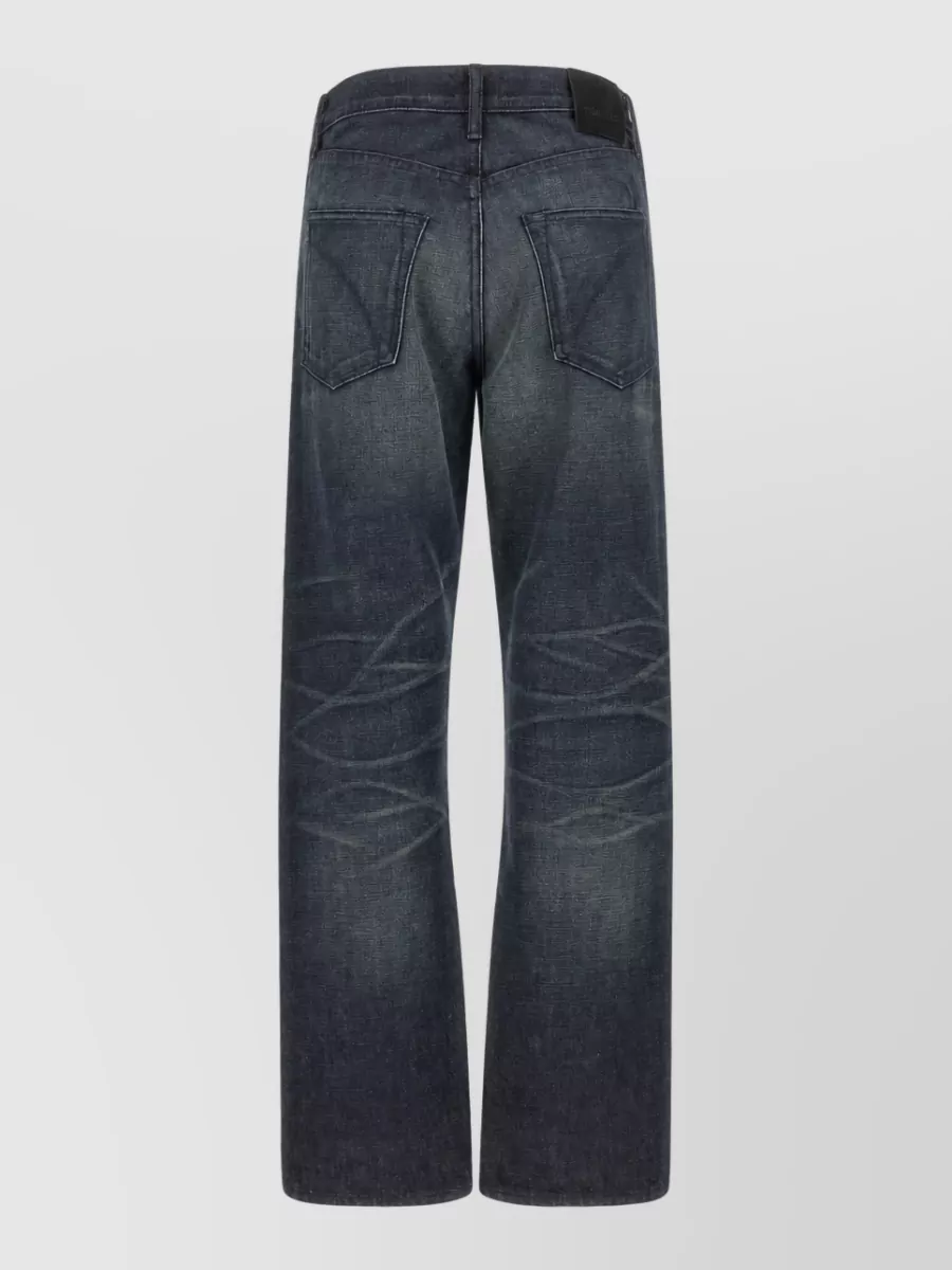 Tom Ford Denim Low-Rise Wide-Leg Jeans