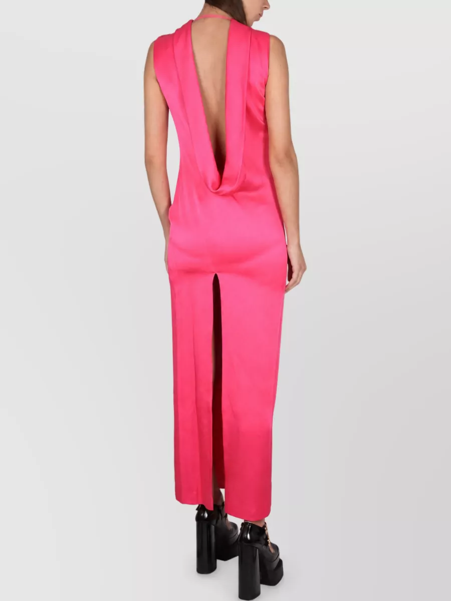 Versace Ring-Neckline Maxi Dress