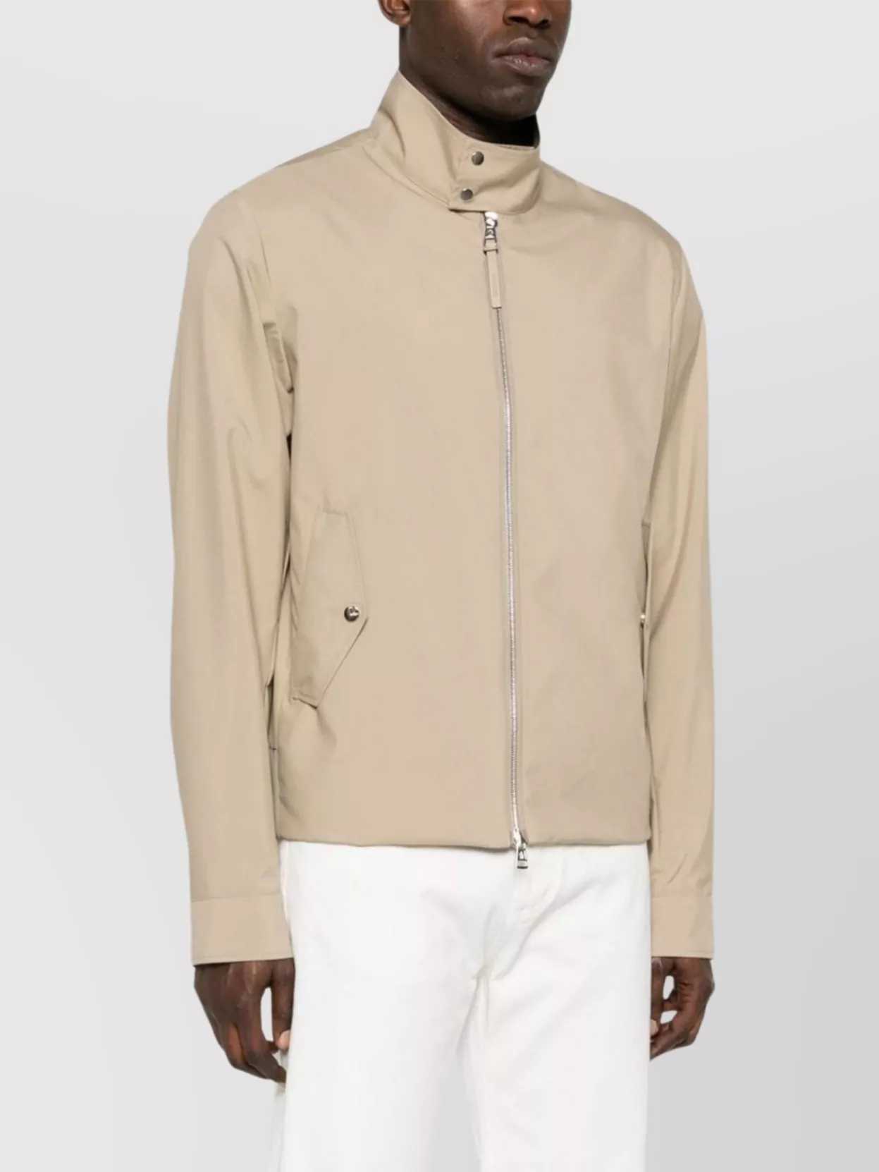 Moncler Chaberton Logo Jacket High Neck