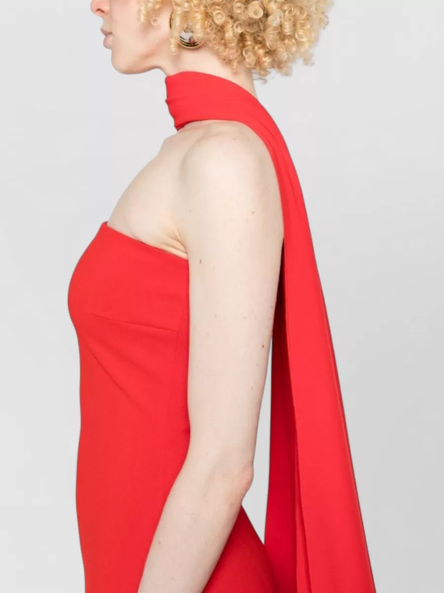 Solace London Draped Sleeveless Maxi Dress