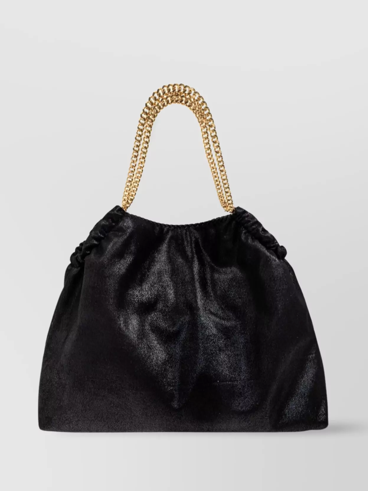 Stella Mccartney Shaggy Deer Tote Gold Chain Handle