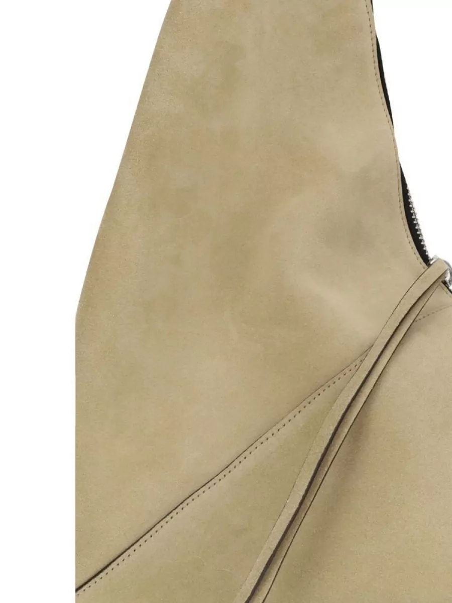 Moschino Suede Paneled Hobo Tote Bag