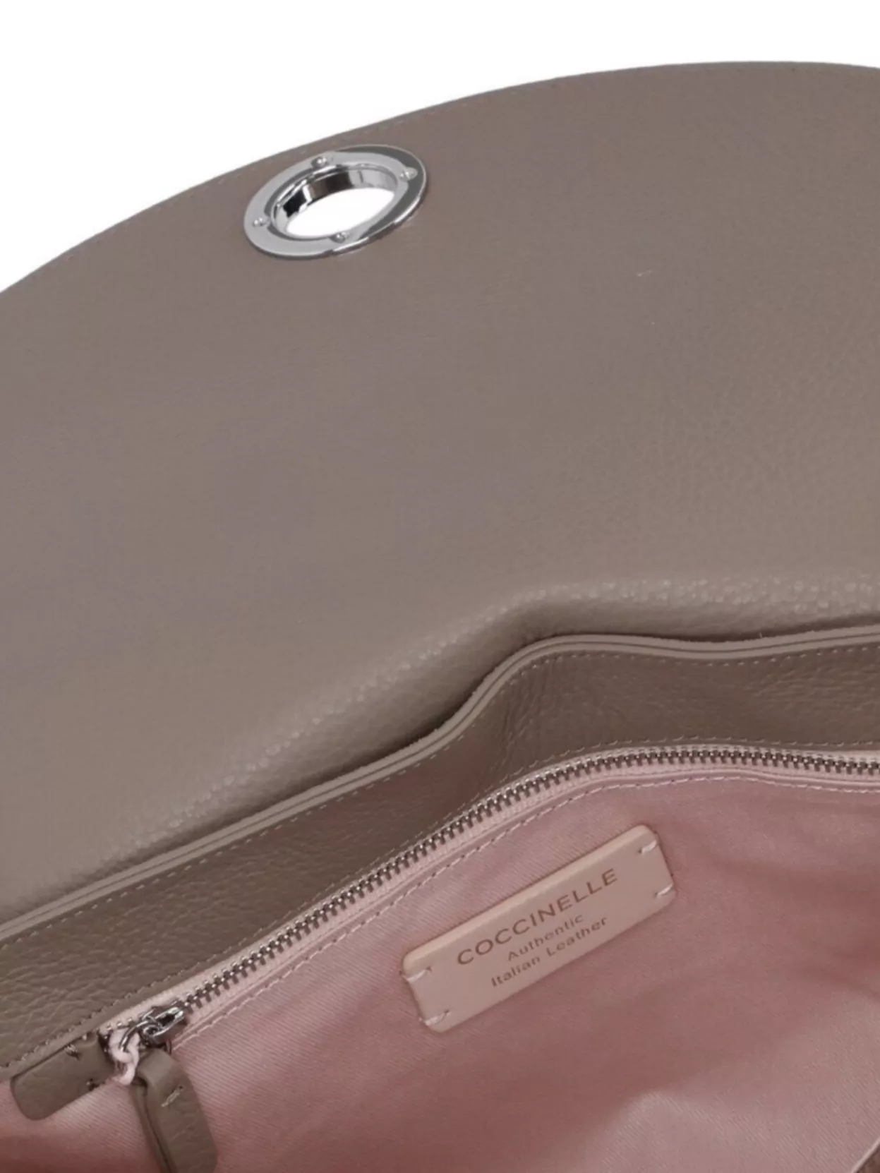 Coccinelle Dove Grey Suede Leather Shoulder Bag