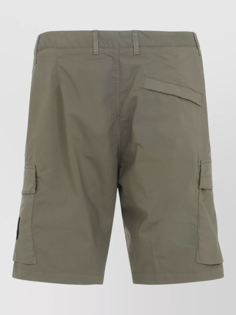 Stone Island Cotton Cargo Bermuda Shorts