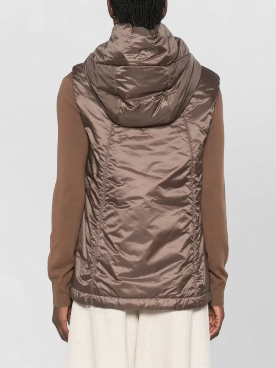 Max Mara Quilted Hooded Parka Coat