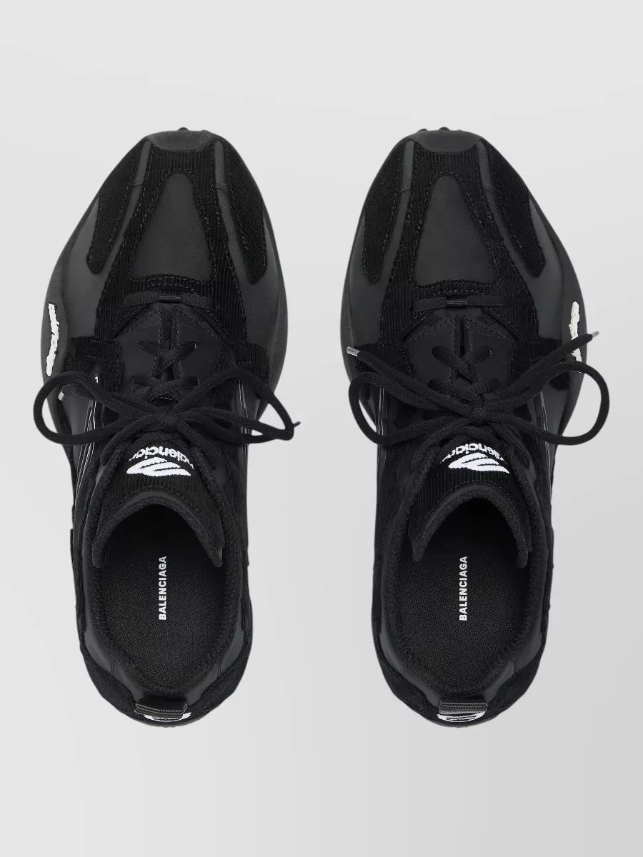 Balenciaga Ultra Monday Corduroy Nylon Sneakers Pull Tab