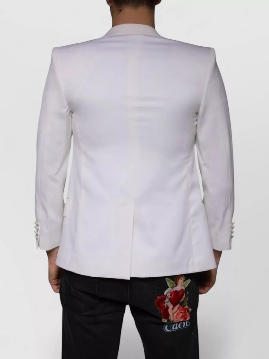 Dolce&Gabbana Wool Silk Slim-Fit Single-Breasted Dinner Jacket
