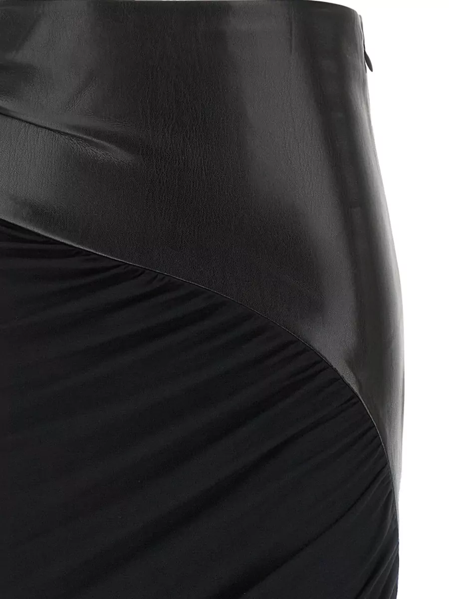 The Andamane Draped Asymmetric Midi Skirt