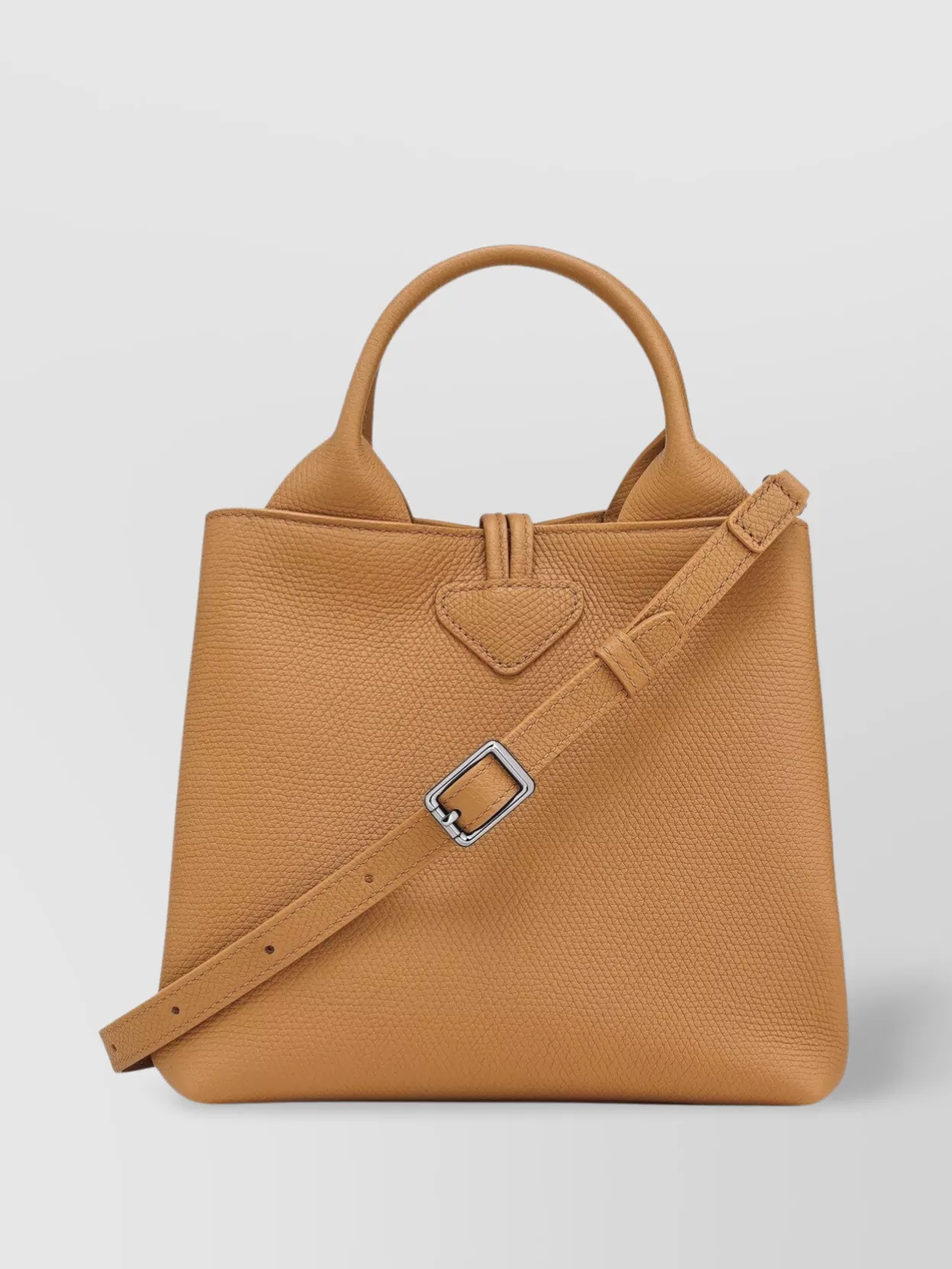 Longchamp Walnut Coloured Shoulder Bag With Detachable Strap