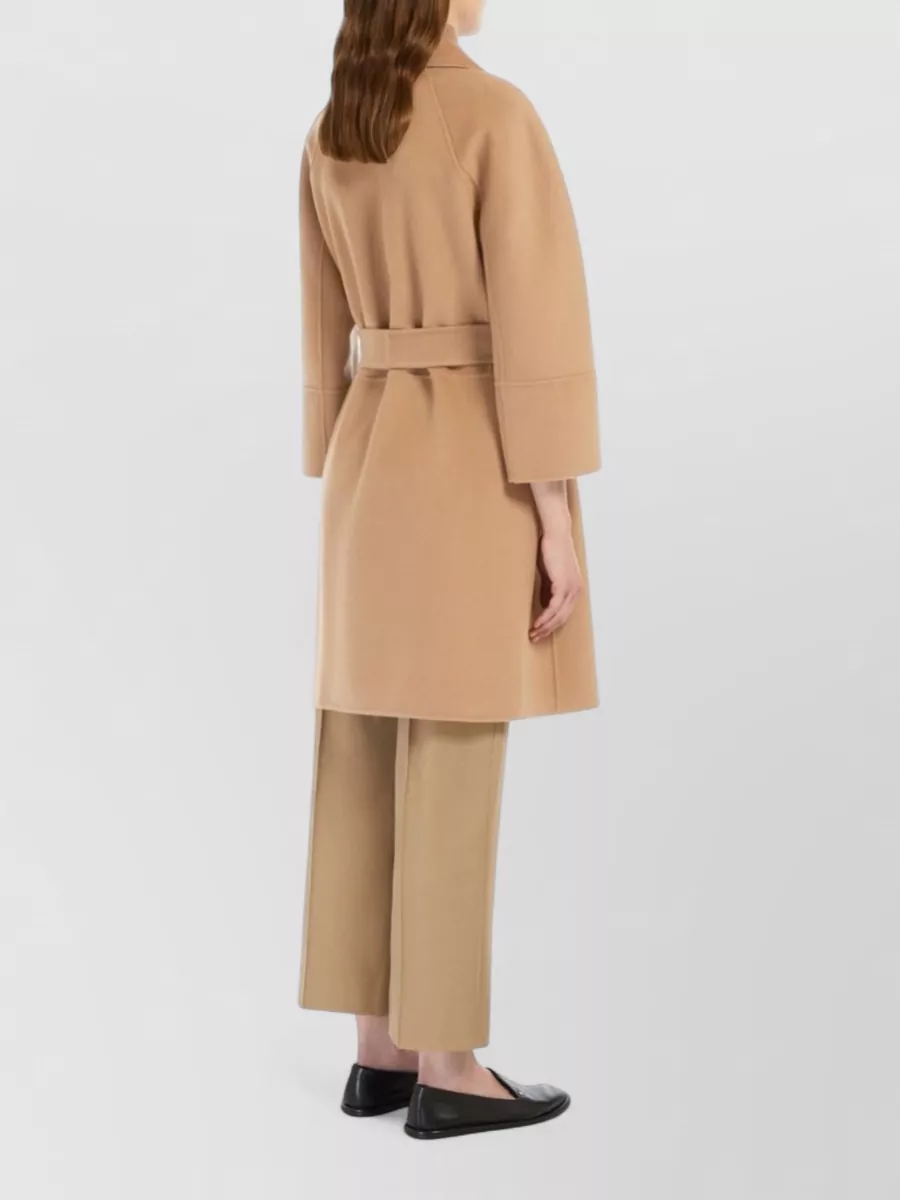 S Max Mara Virgin Wool Belted Short Coat