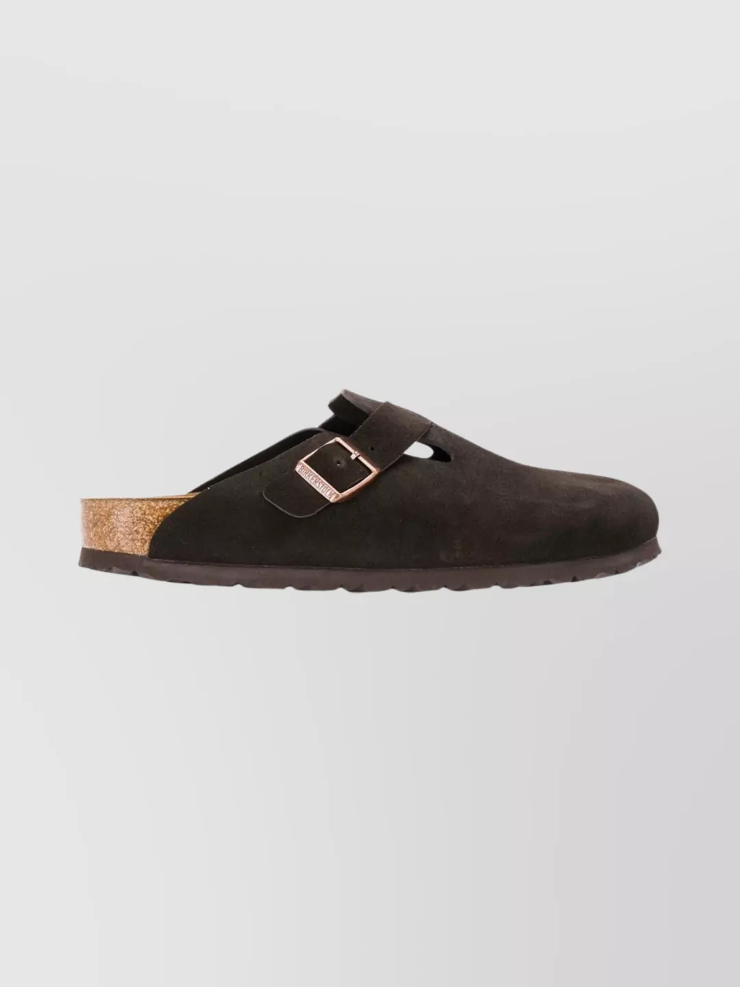Birkenstock Suede Leather Round Toe Slippers
