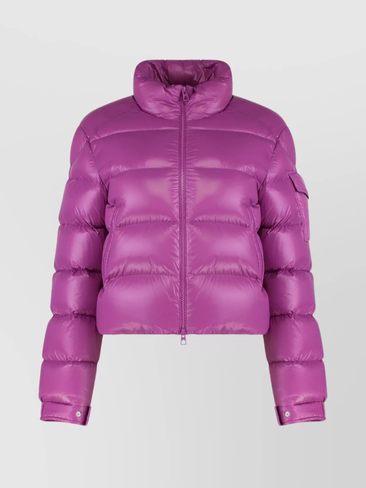 Moncler Petra Nylon Short Down Jacket In Purple