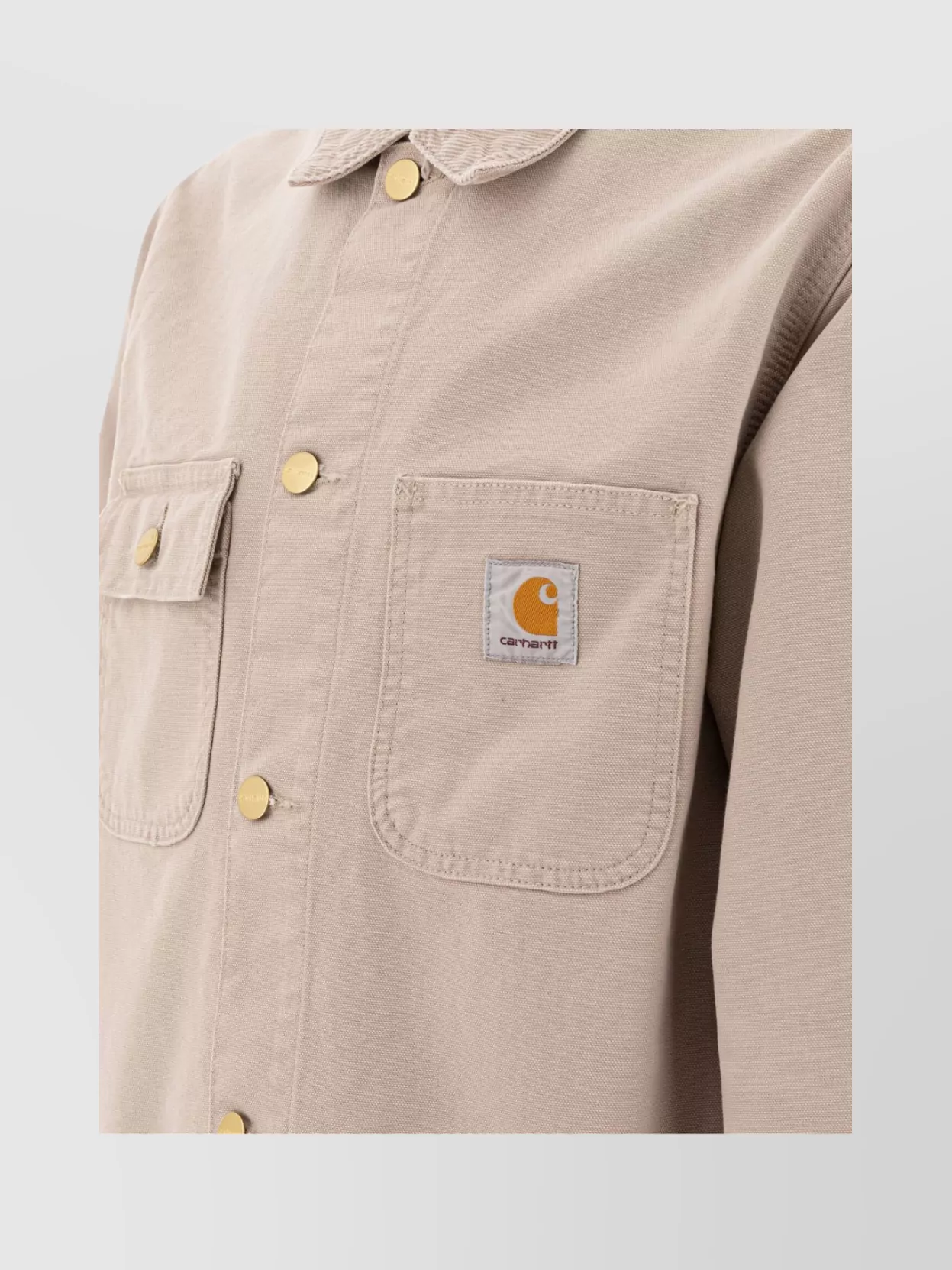 Carhartt Wip Neck Collared Front Pockets Long Sleeves