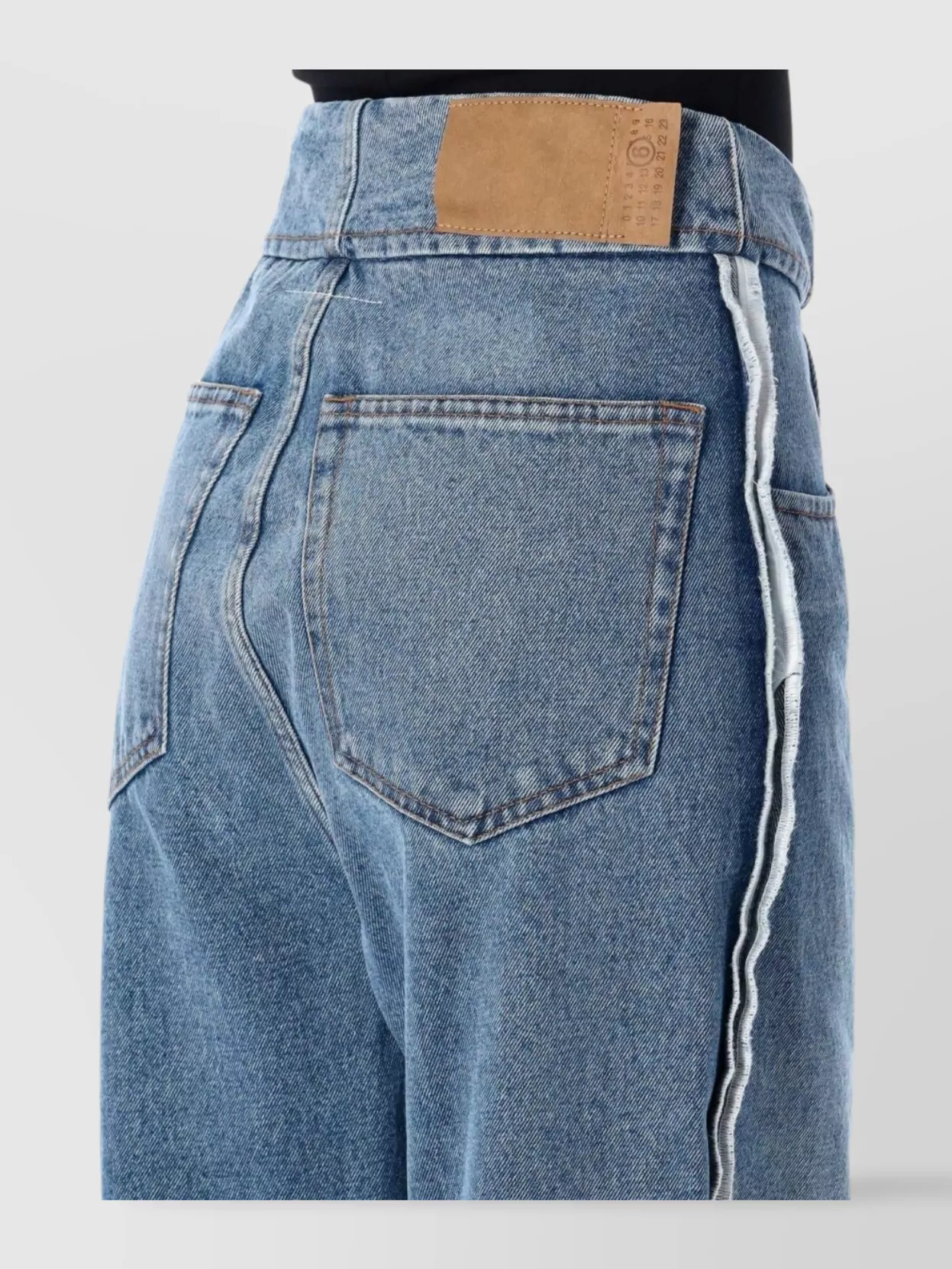 Mm6 Maison Margiela Rhianna High-Waisted Denim Band