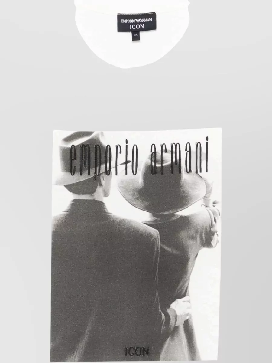 Emporio Armani Printed Cotton T-Shirt