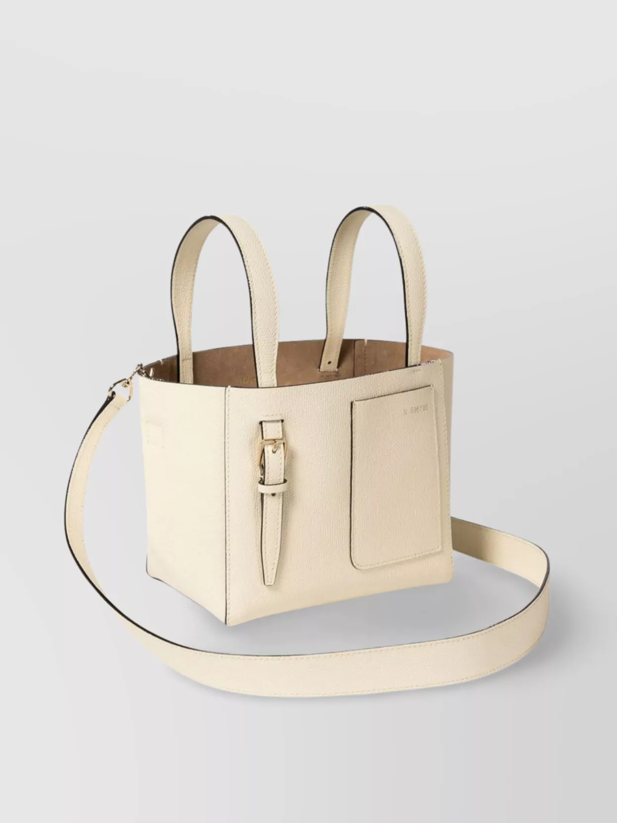 Valextra Structured Leather Tote Bag
