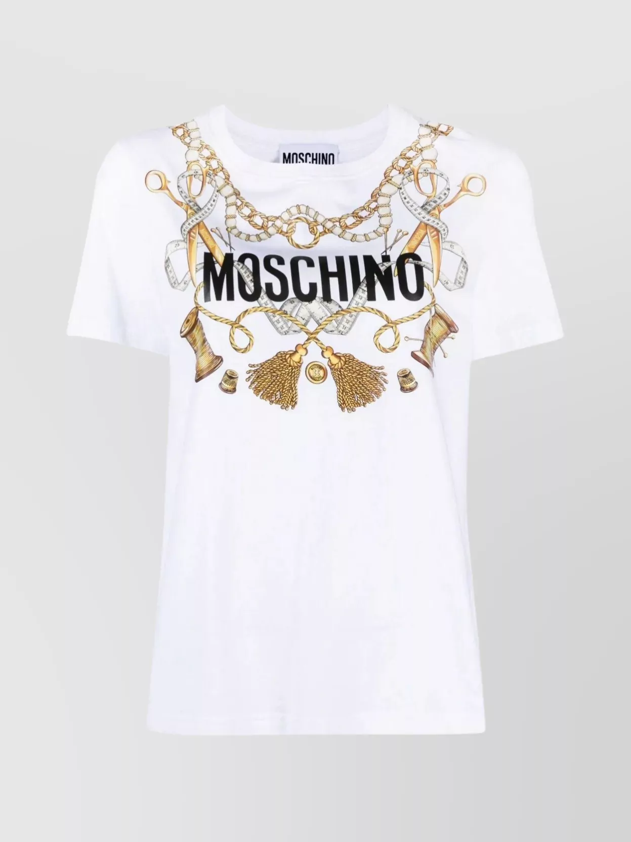 Moschino embellished logo graphic t-shirt