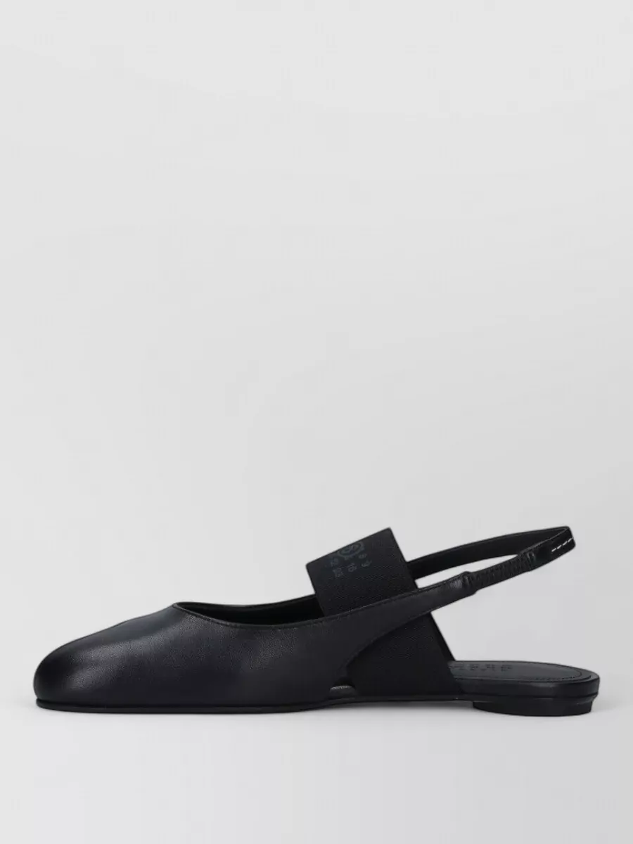Mm6 Maison Margiela Leather Open-Toe Slingback Sandals