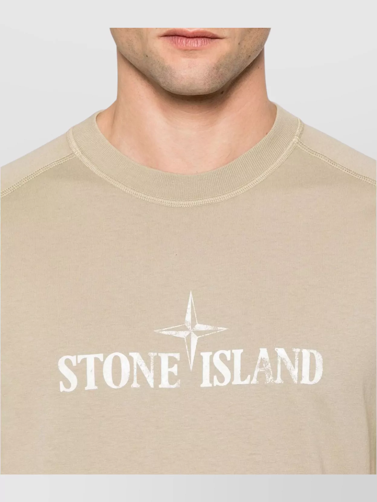 Stone Island Short Sleeve Crew Neck Ribbed T-Shirt