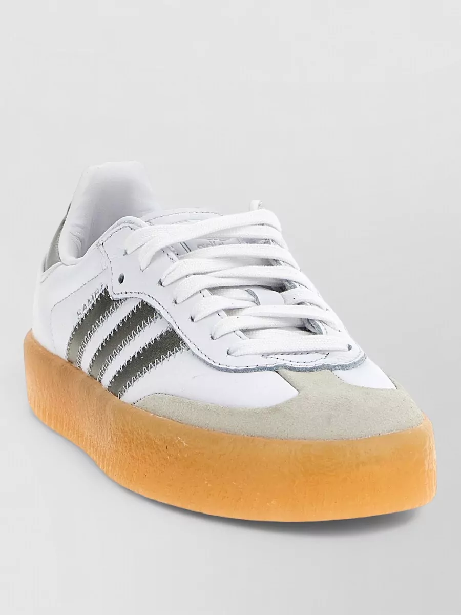 Adidas Originals Low-Top Sneakers Featuring Metallic Accents