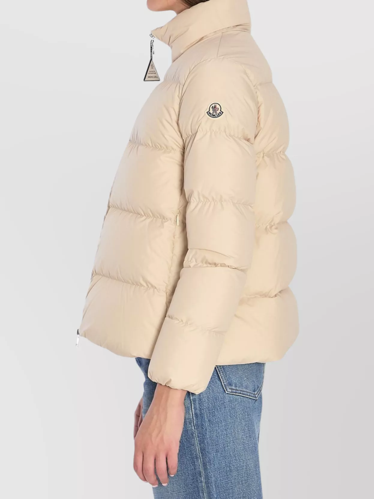 Moncler Mauzun Puffer Jacket In Neutral