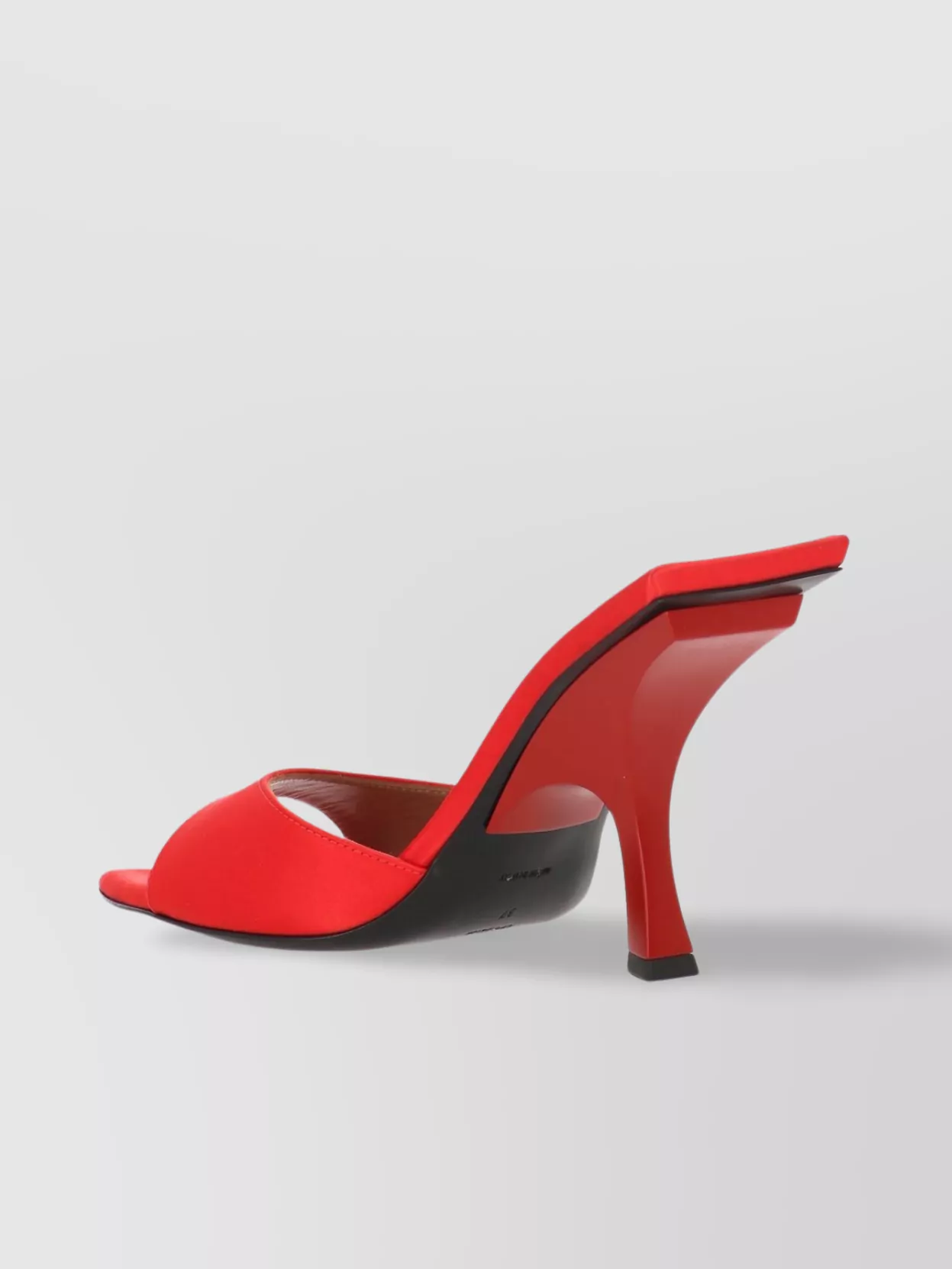 The Attico Red Mules Leather Insole