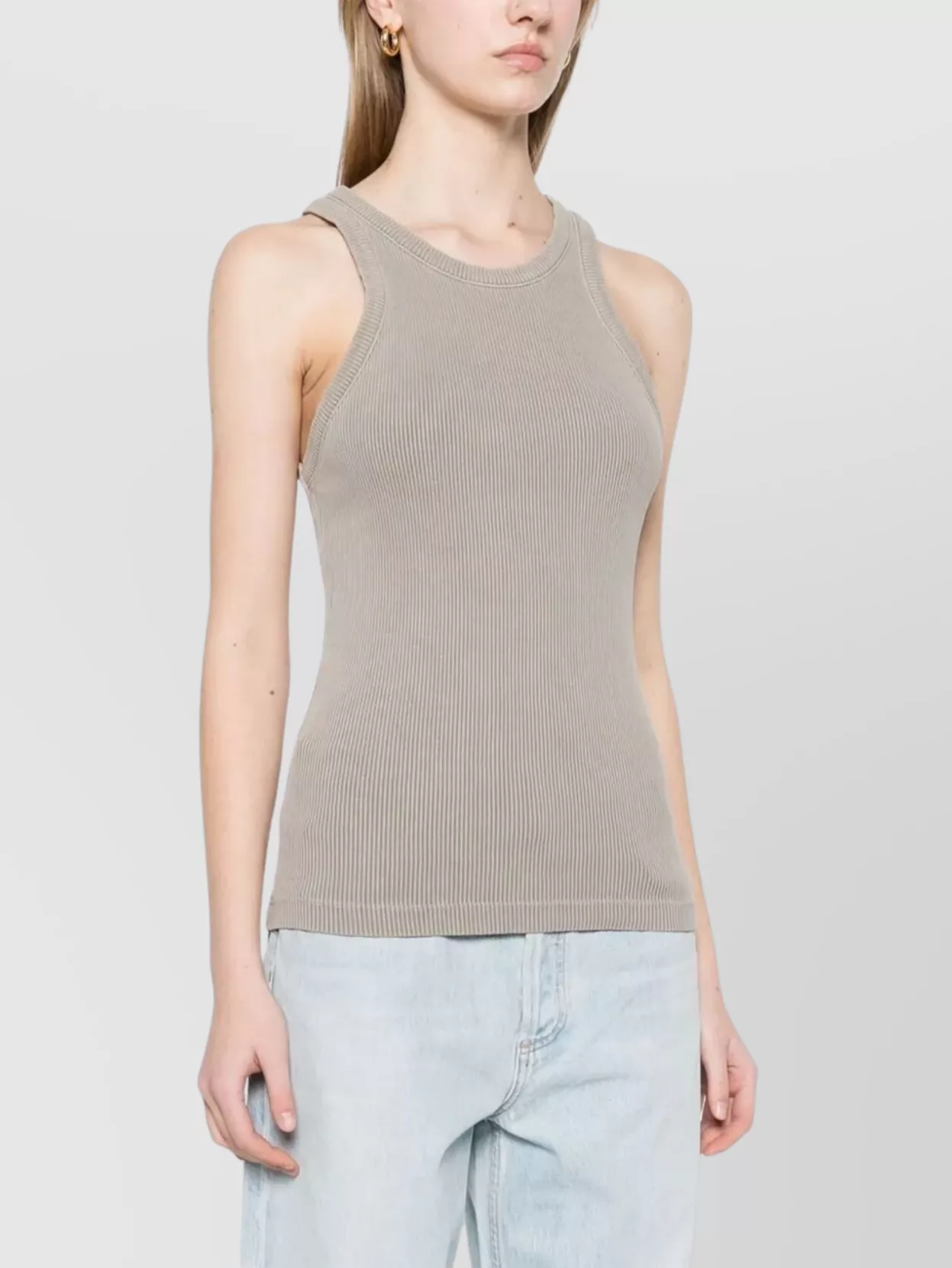 Shop Agolde Rayne Tank Ribbed Sleeveless Top
