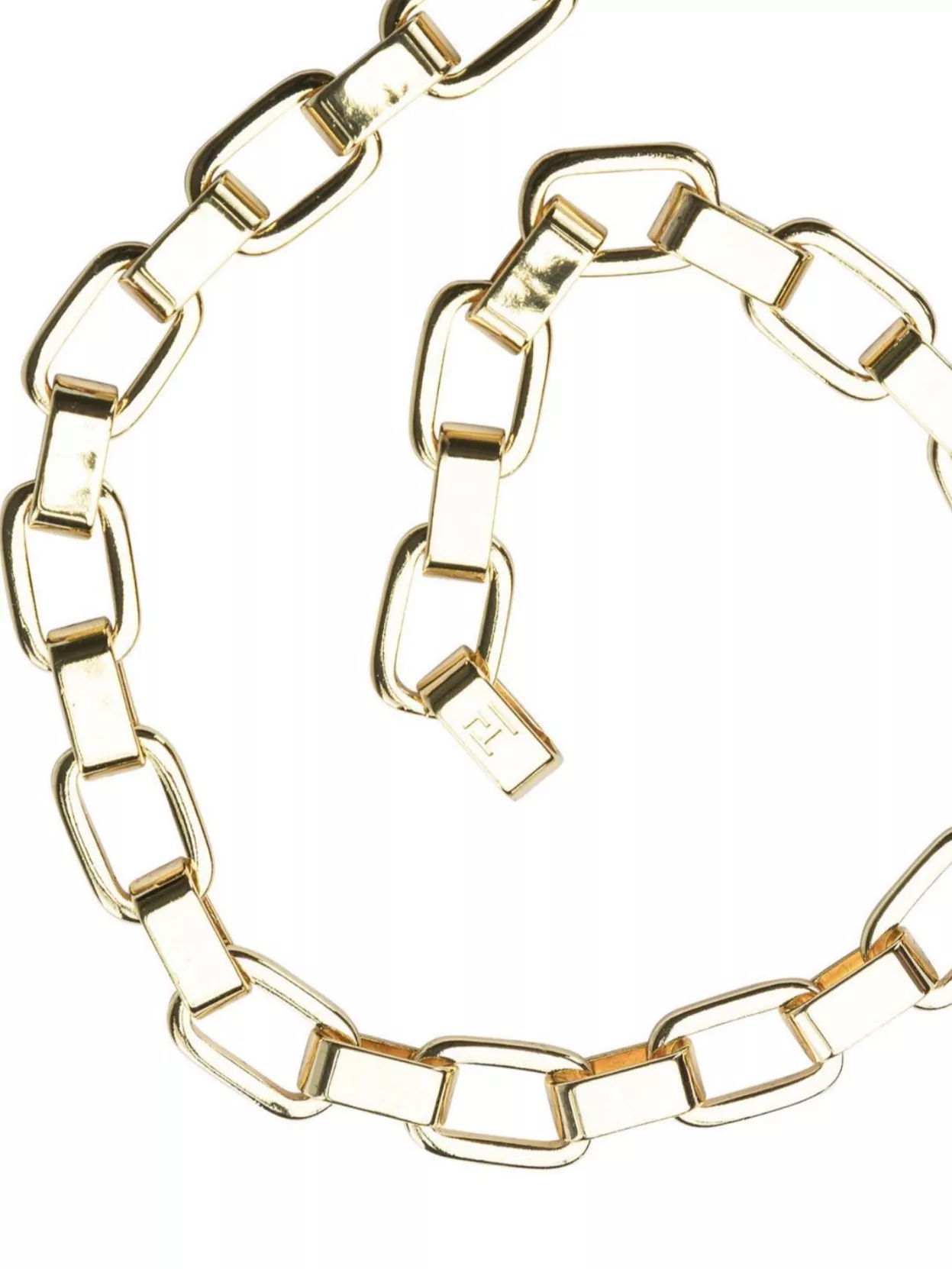 Federica Tosi Chain Link Emily Necklace In Gold