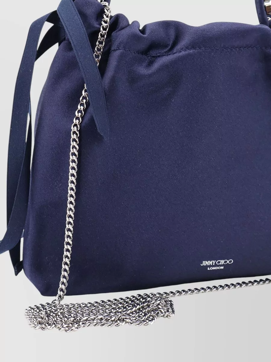 Jimmy Choo Cinch Satin Shoulder Bag