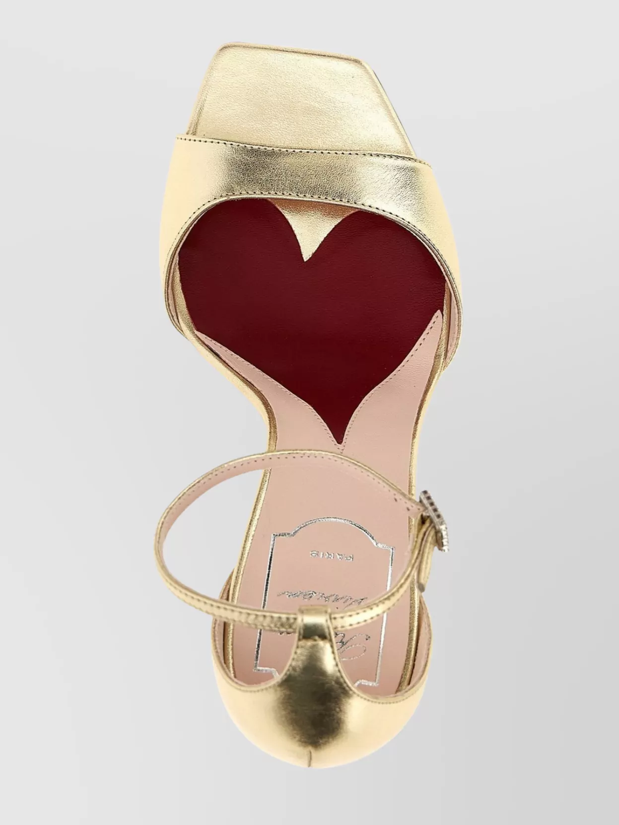 Roger Vivier 'embellished Heel Open Toe Square Sandals'