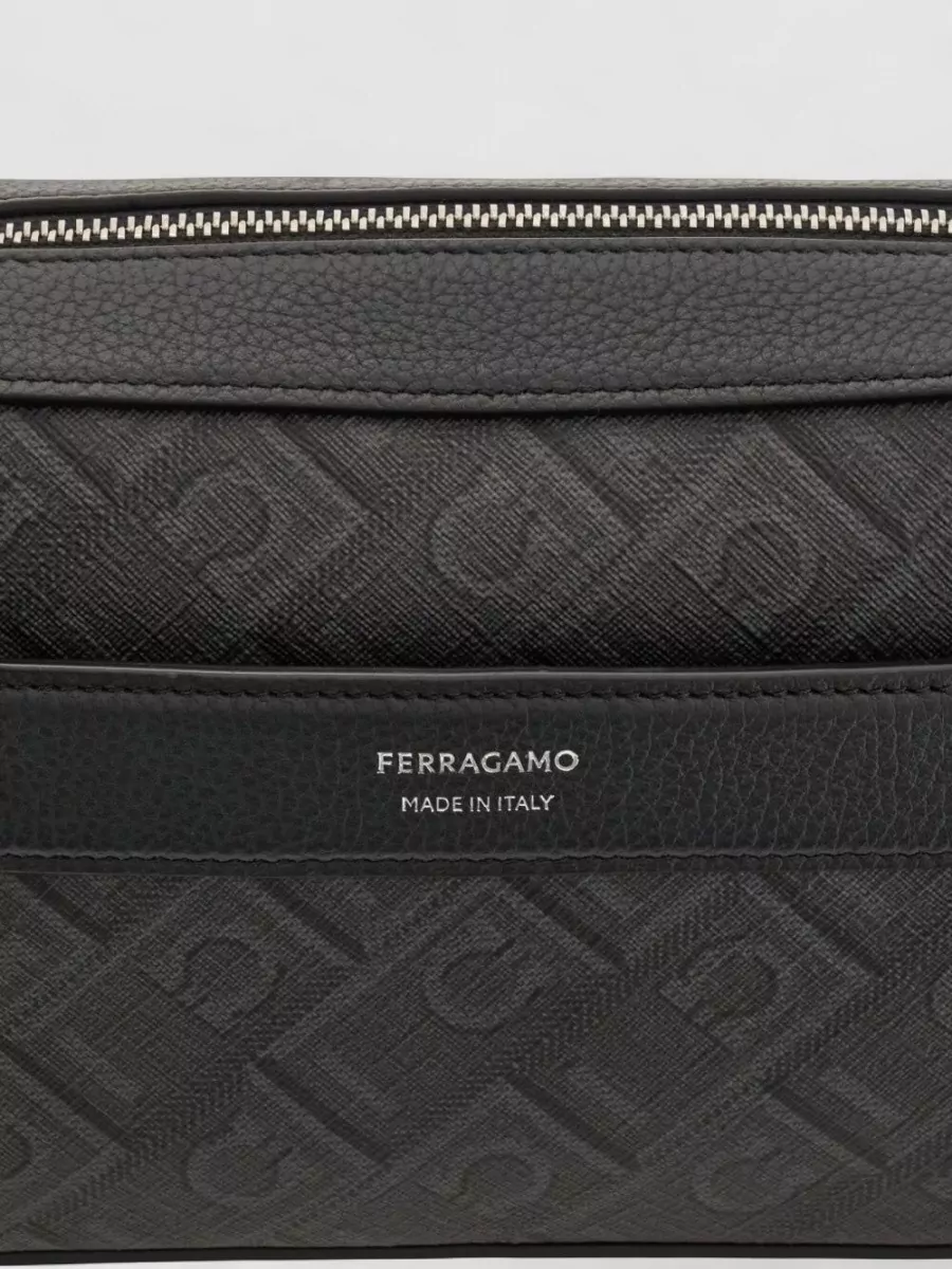 Ferragamo Monogram Shoulder Bag Rectangular Shape