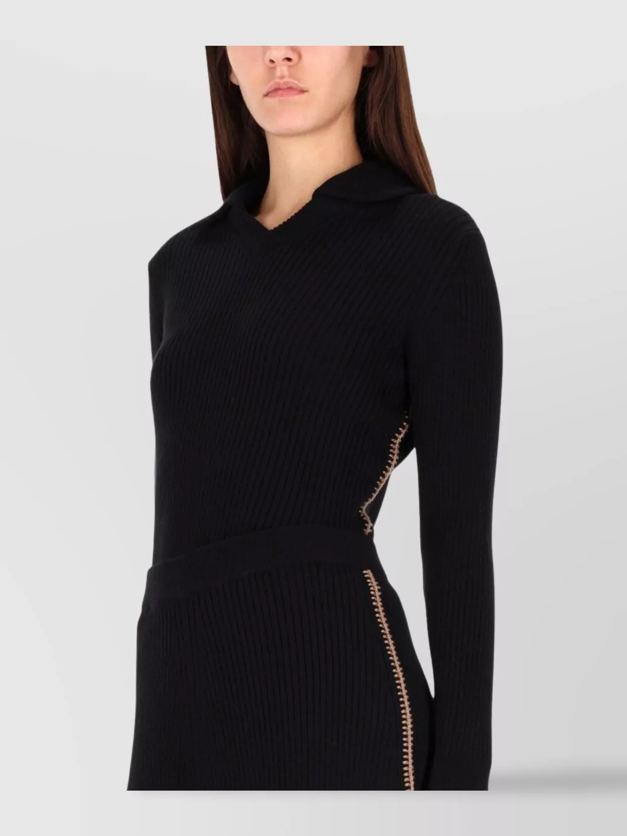Paul Smith Midi Knitwear With Side Zipper And V Neck