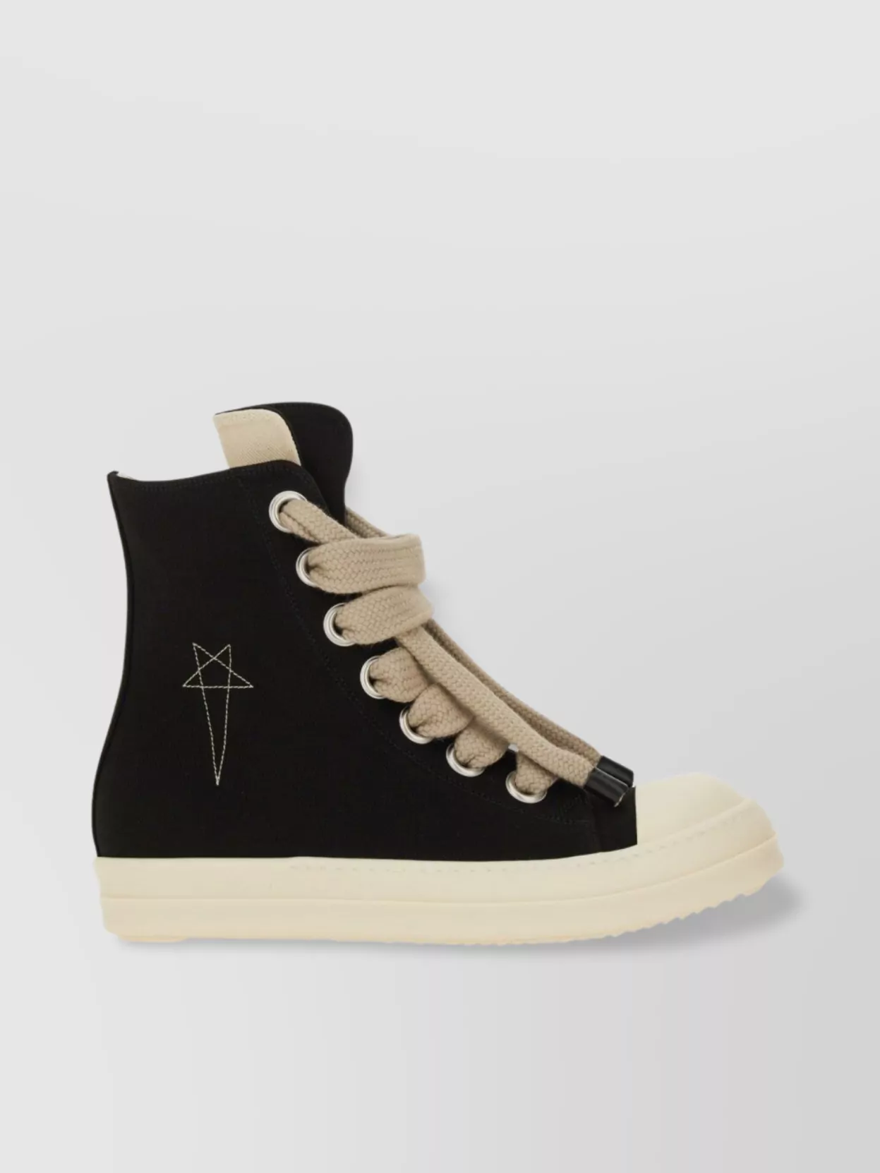 Rick Owens Drkshdw High-Top Sneakers Star Embroidery