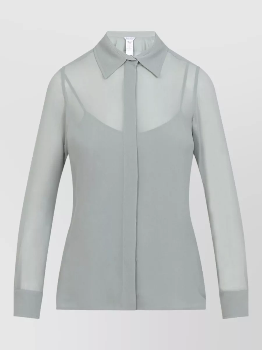Max Mara silk long-sleeve shirt
