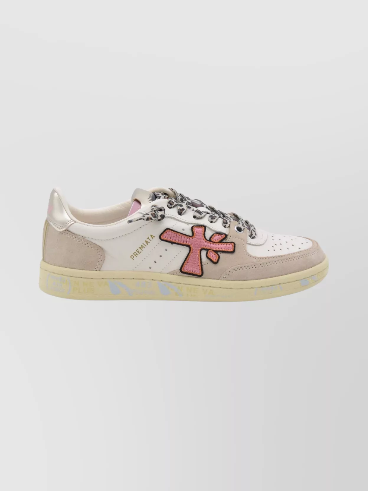 Premiata Casual Low Top Sneakers With Contrast Stitching