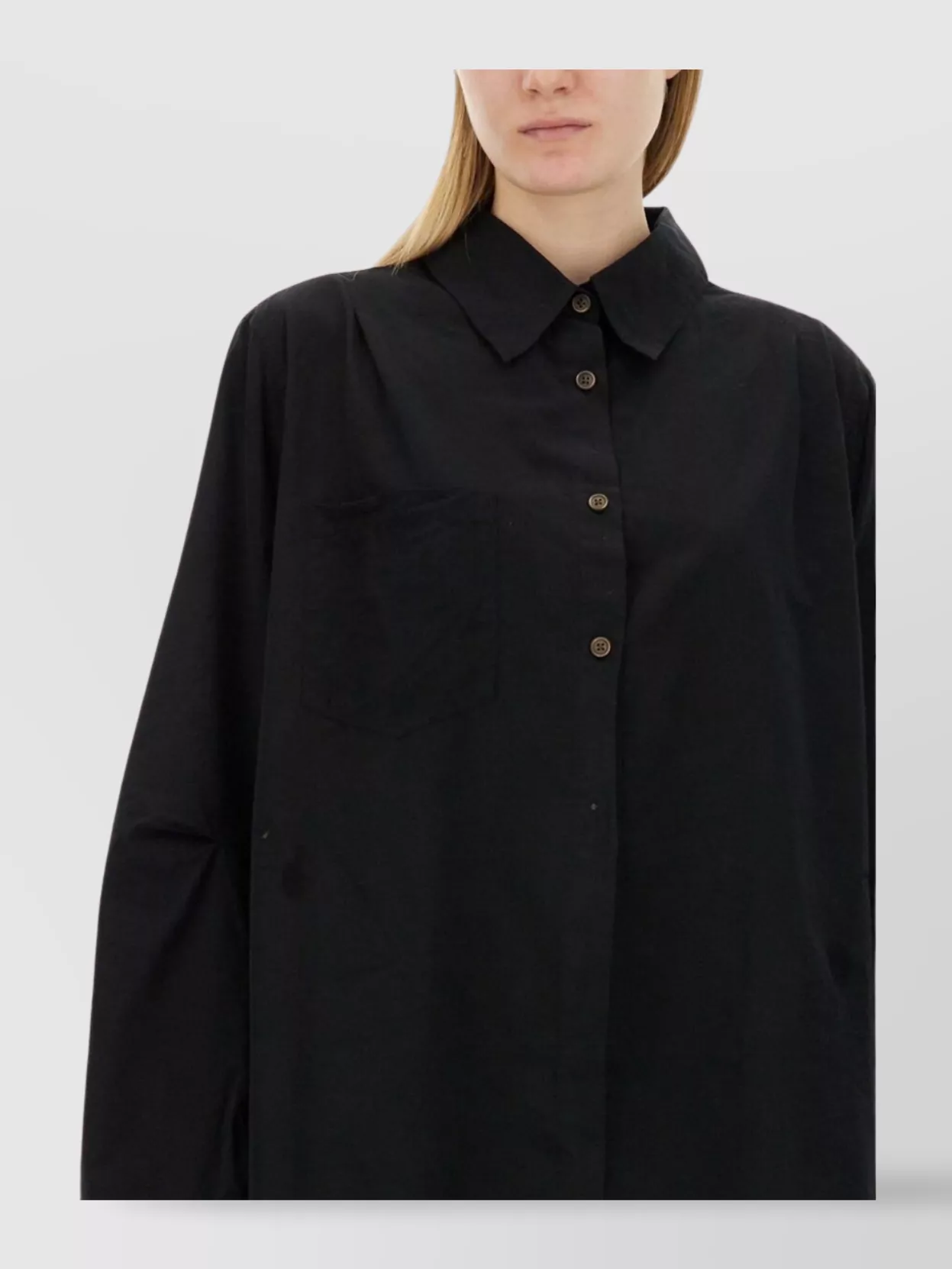 Shop Our Legacy Oversized Shirt With Collared Neck And Pocket