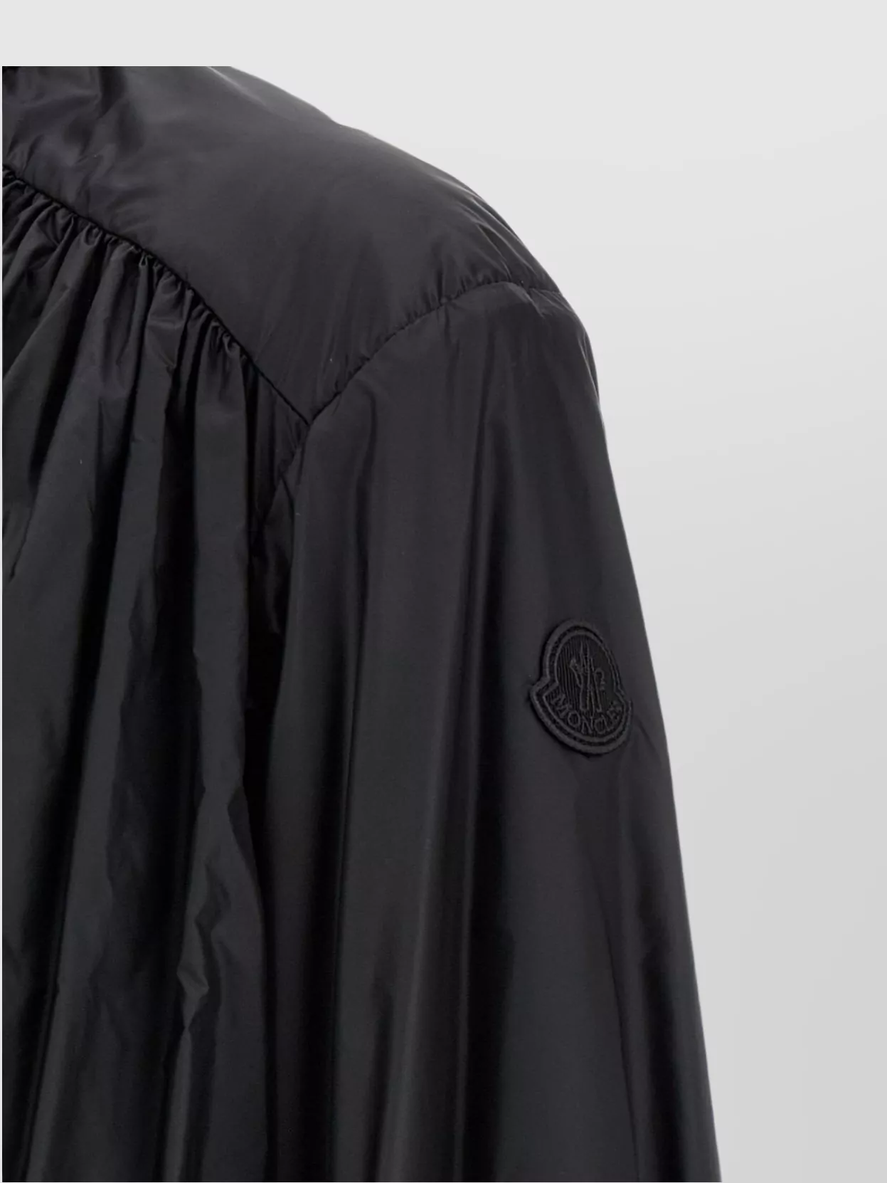 MONCLER GATHERED HIGH COLLAR ELASTIC CUFFS JACKET