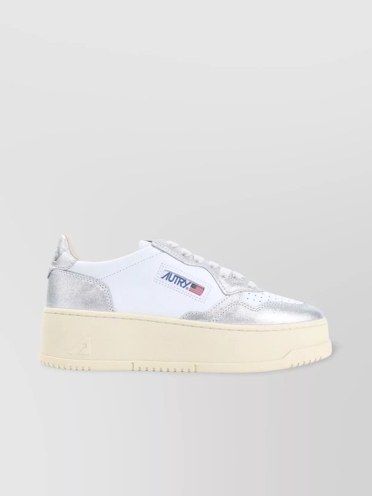 Autry Chunky Rubber Platform Sneakers In White