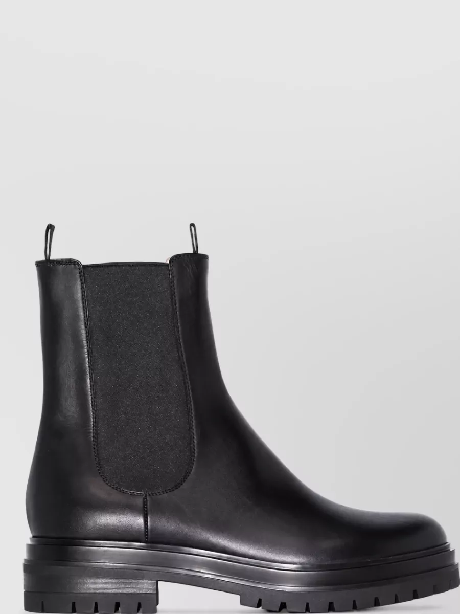 Gianvito Rossi Leather Knee-High Chelsea Boots