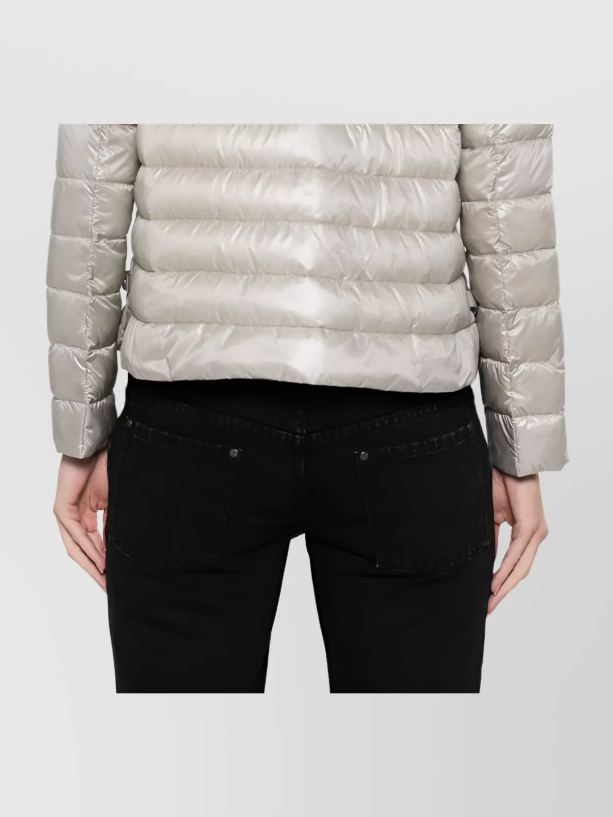 HERNO QUILTED JACKET WITH HOOD AND POCKETS