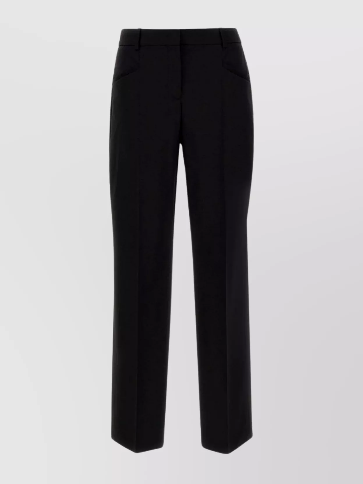 Hugo Boss Trousers Made From Virgin Wool In Black
