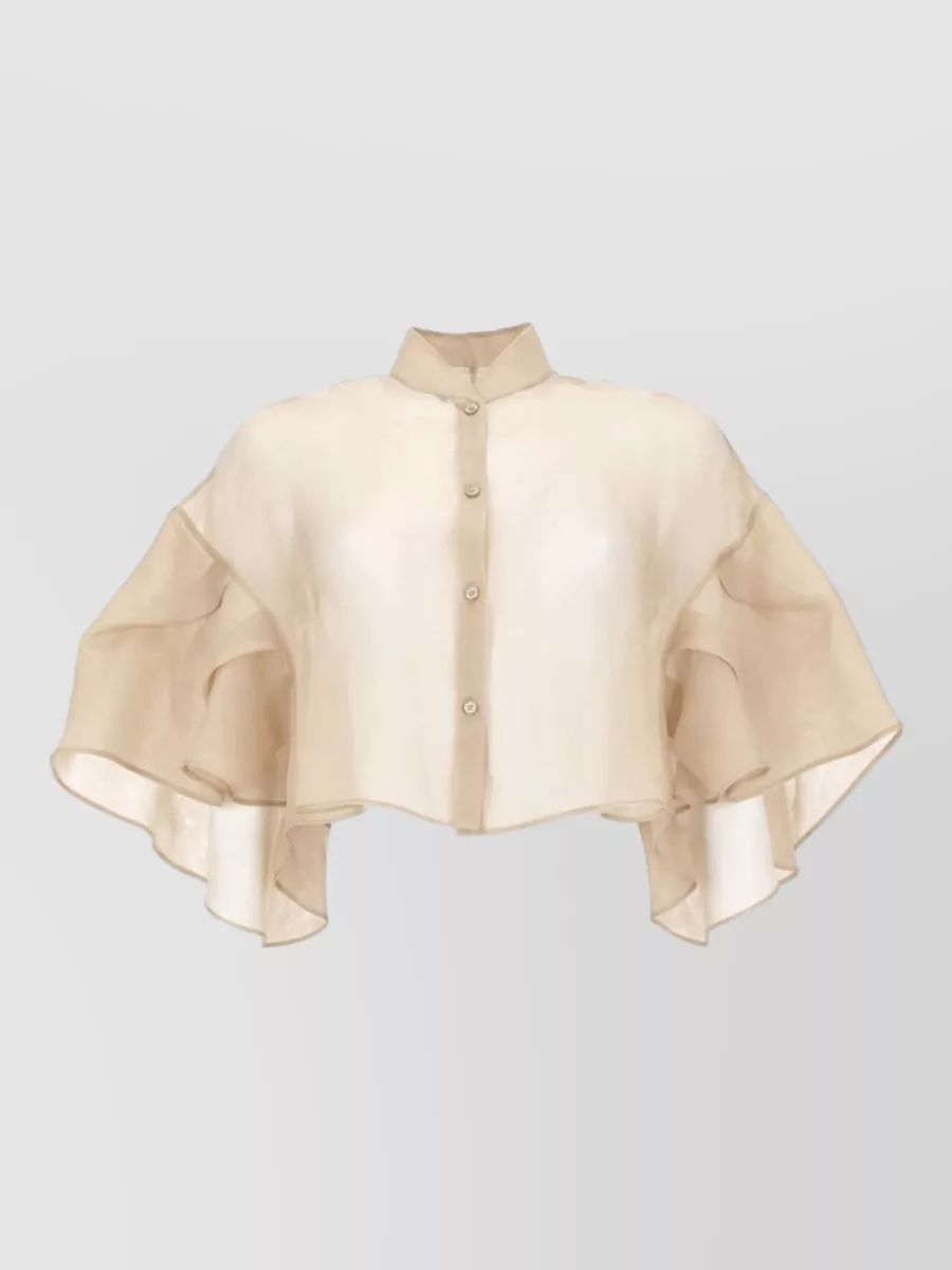 Max Mara Silk cropped blouse