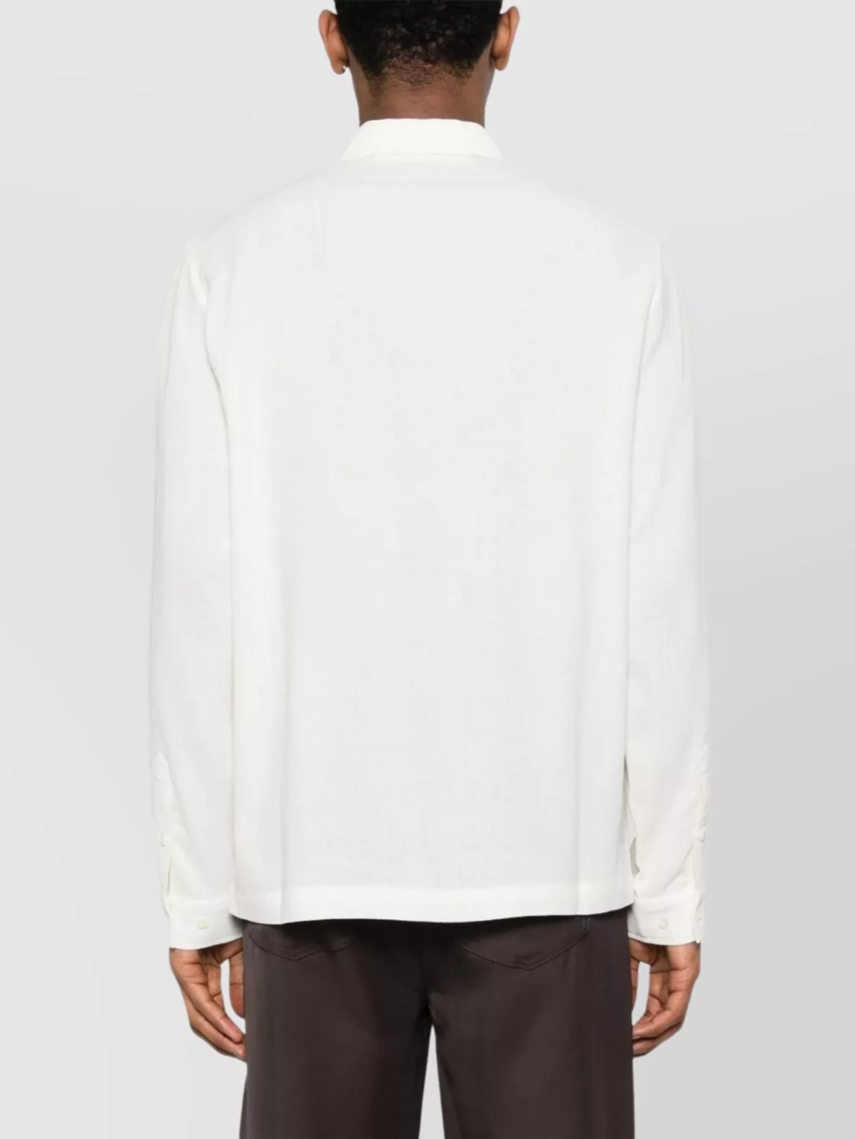 Séfr Long Sleeve Shirt With Spread Collar Design