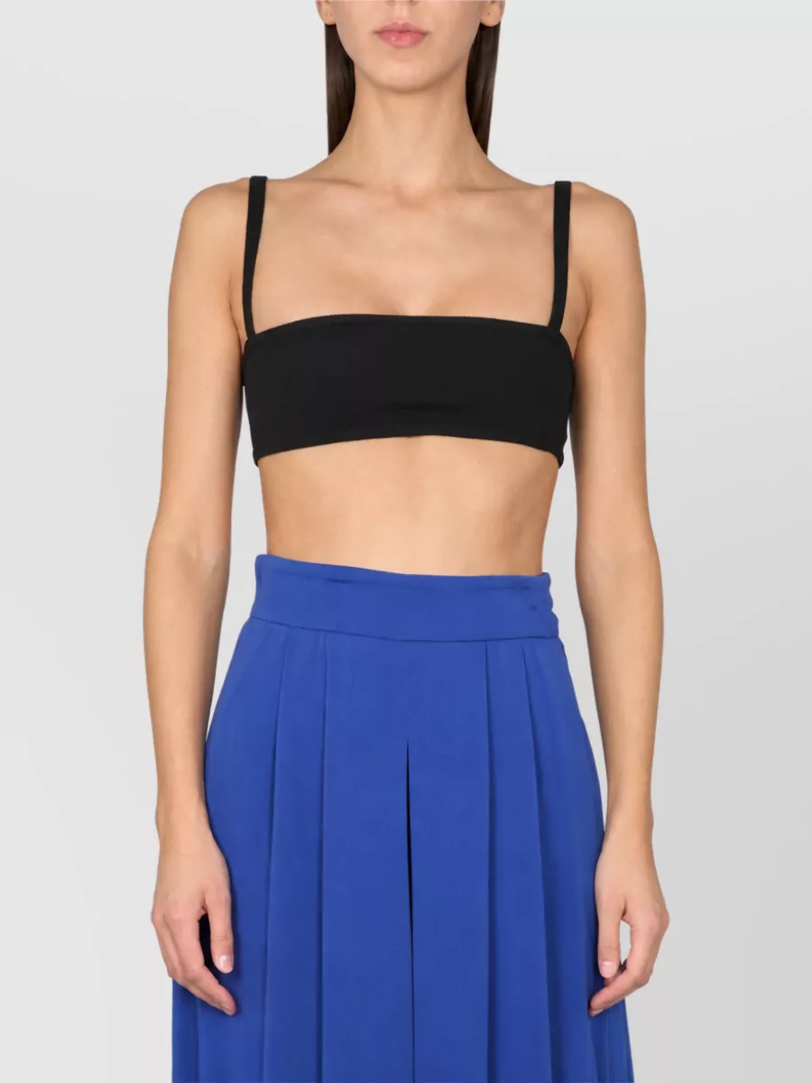 Max Mara V-neck Tank Top In Black