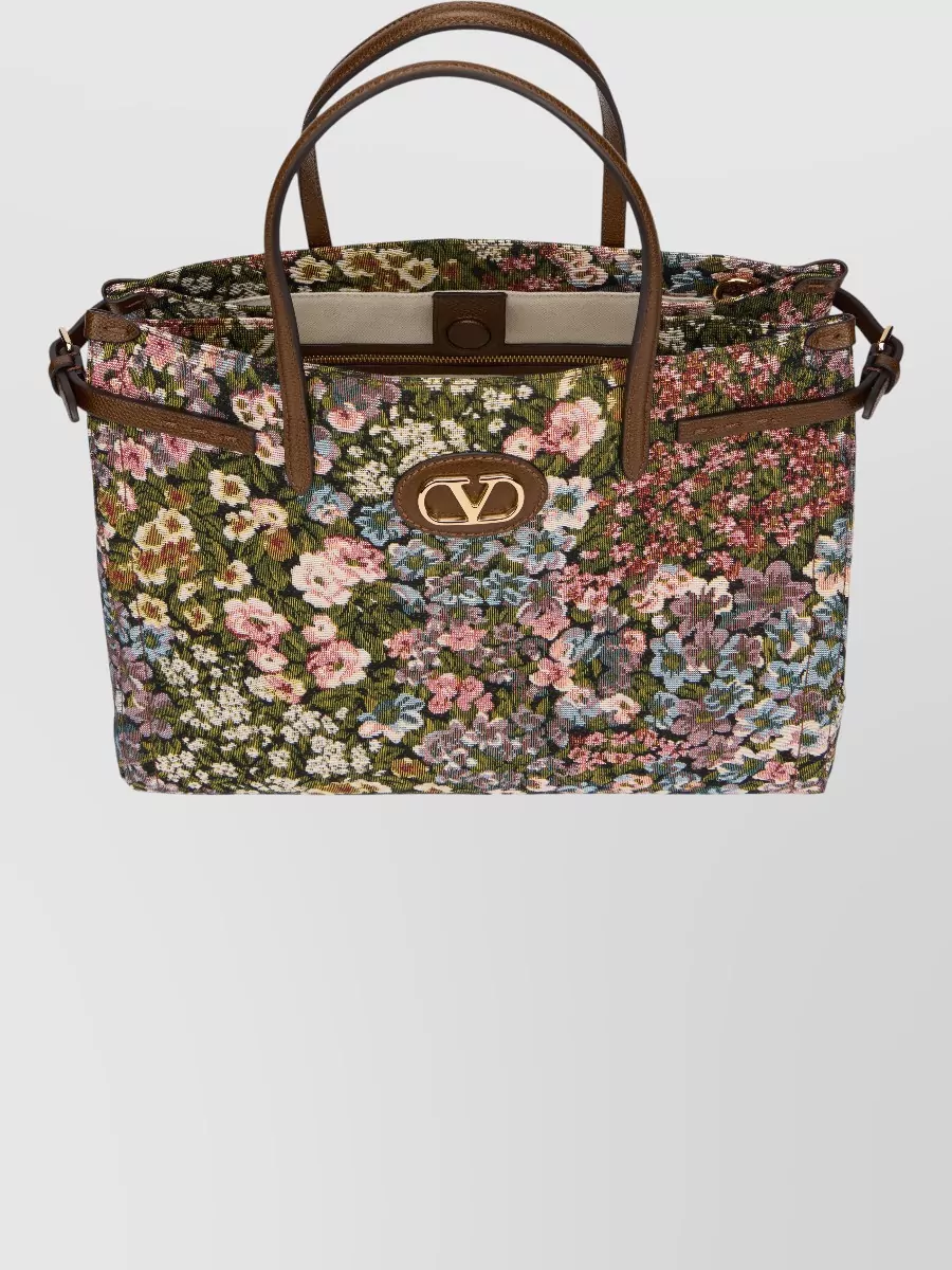 Valentino Garavani Antibes Small Floral-Print Tote Bag