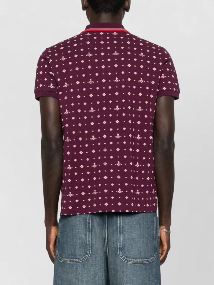 Vivienne Westwood Shirt Polo Collar Short Sleeves Patterned Design