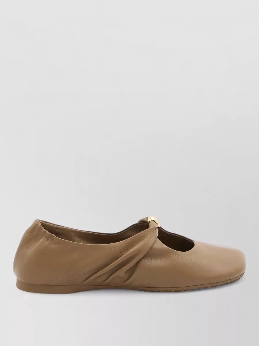 Loewe Leather Ballerina Flats