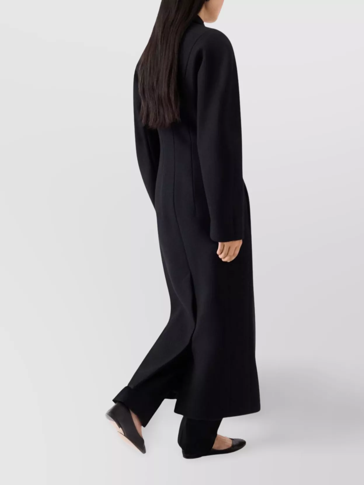 Jacquemus Tailored Long Coat Rounded Sleeves